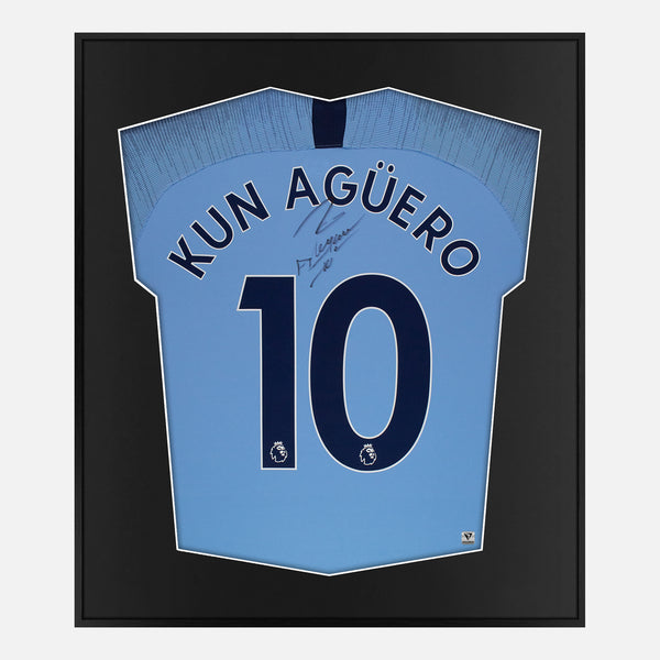 Aguero Signed Framed Shirt