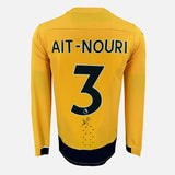 Framed Rayan Ait-Nouri Signed Wolves Shirt 2022-23 [Mini]