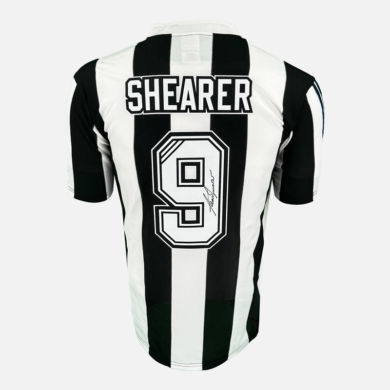 Framed Alan Shearer Signed Newcastle United Shirt 1995-97 Home [Mini]