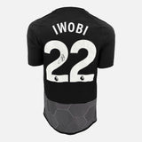 Framed Alex Iwobi Signed Fulham Shirt 2023-24 Third away [Modern]