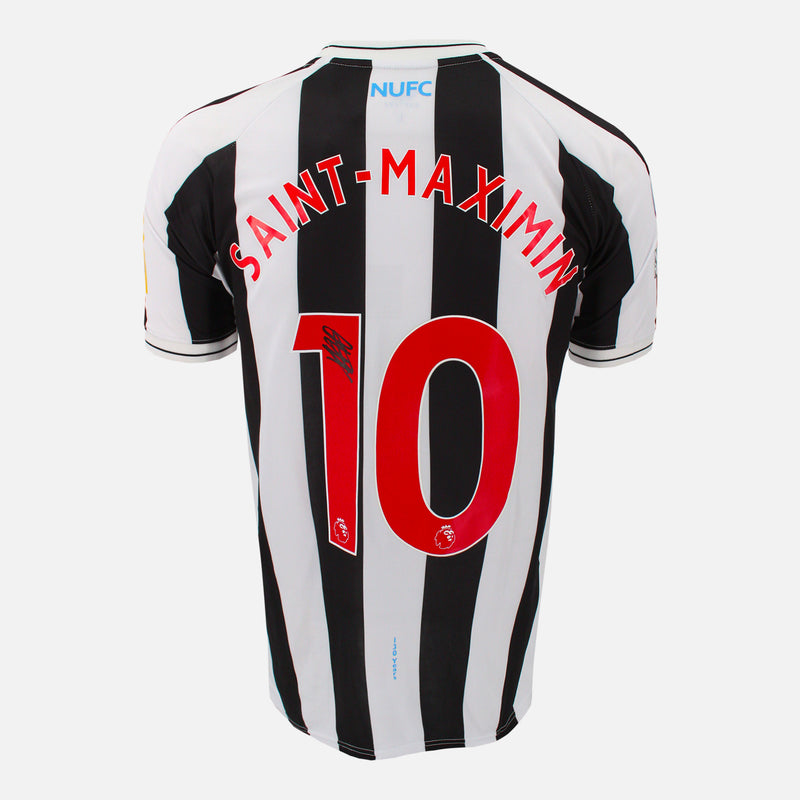 Framed Allan Saint-Maximin Signed Newcastle United Shirt 2022-23 Home [Modern]