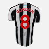Framed Anthony Gordon Signed Newcastle United Shirt 2022-23 Home [Mini]