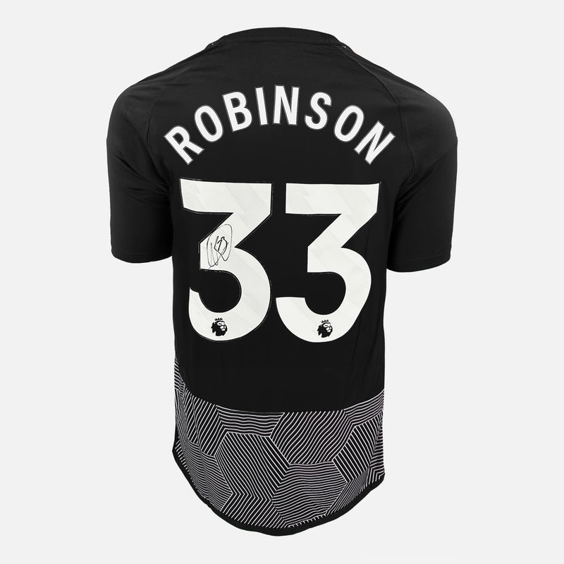 Framed Antonee Robinson Signed Fulham Shirt 2023-24 Third away [Modern]