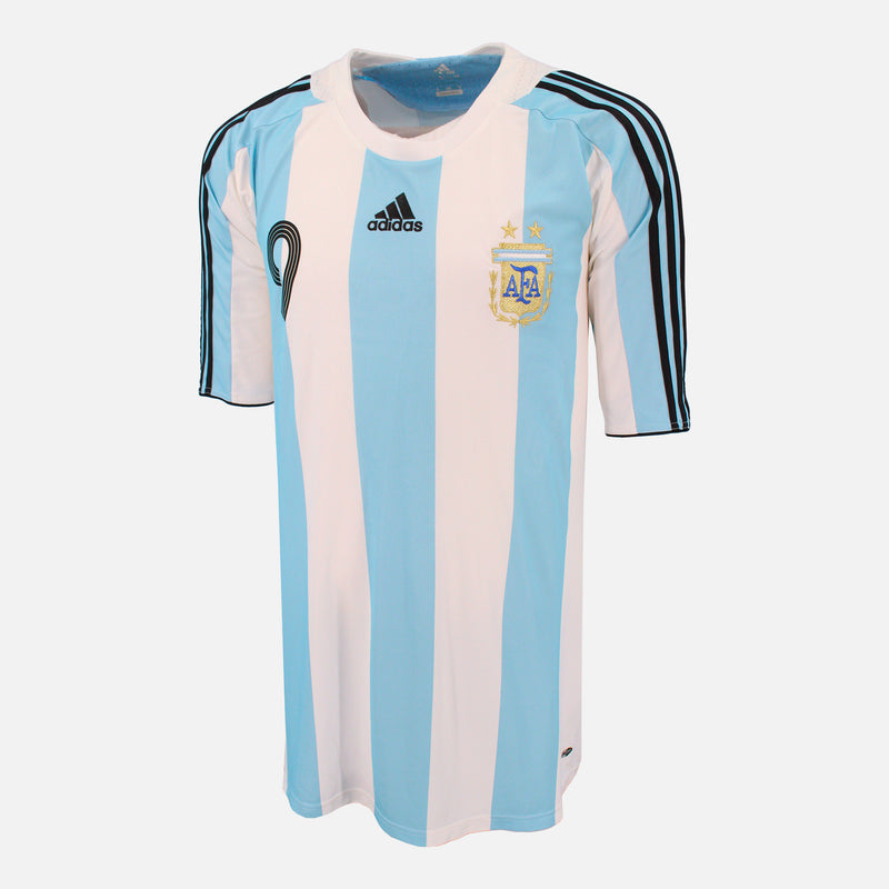 Hernan Crespo Signed Argentina Shirt 2007-09 Home [9]