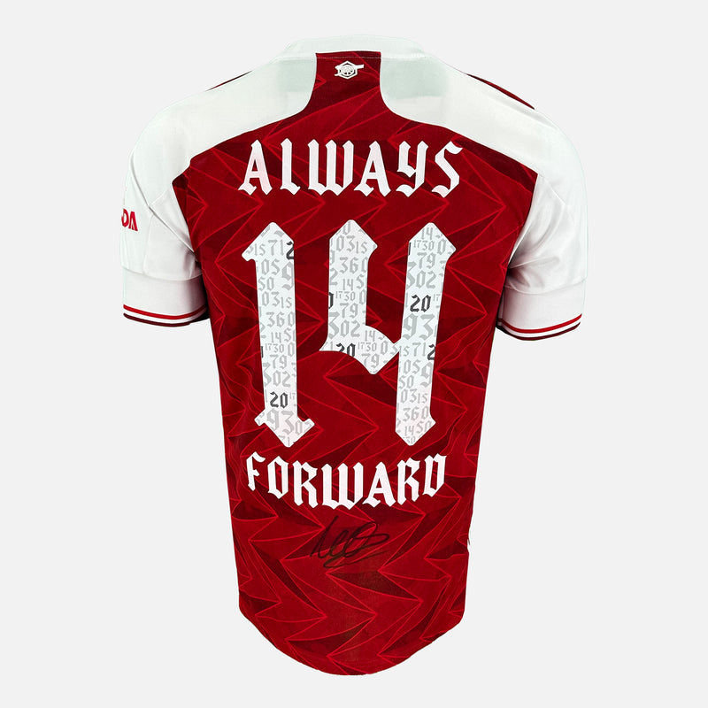 Framed Mikel Arteta Signed Arsenal Shirt Home 2020 FA Cup edition [Mini]