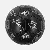 Squad Signed Bournemouth Ball Shadow Football Black [16 Autographs]