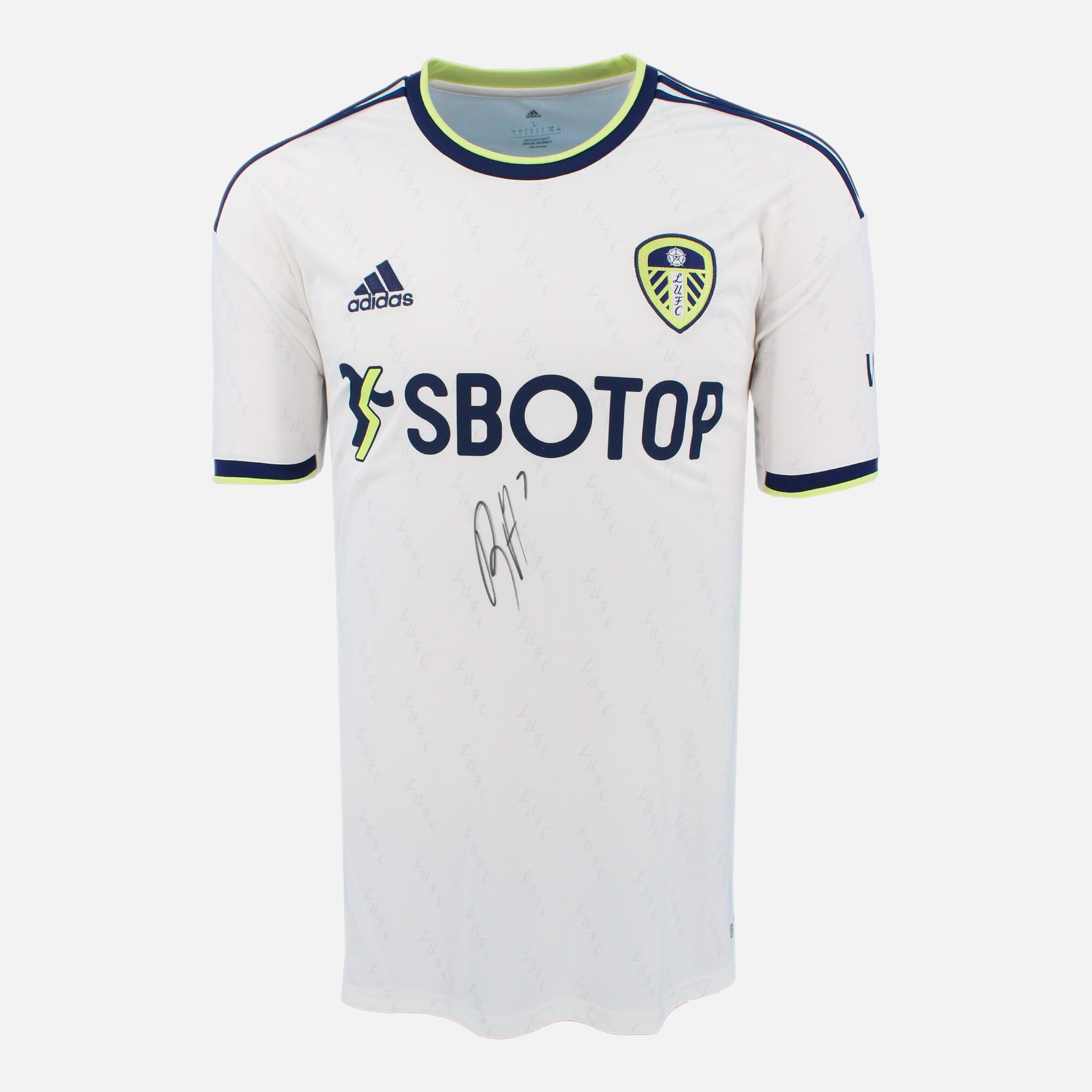 Brenden Aaronson Signed Leeds United Shirt 2022-23 Home [Front] – The Vault