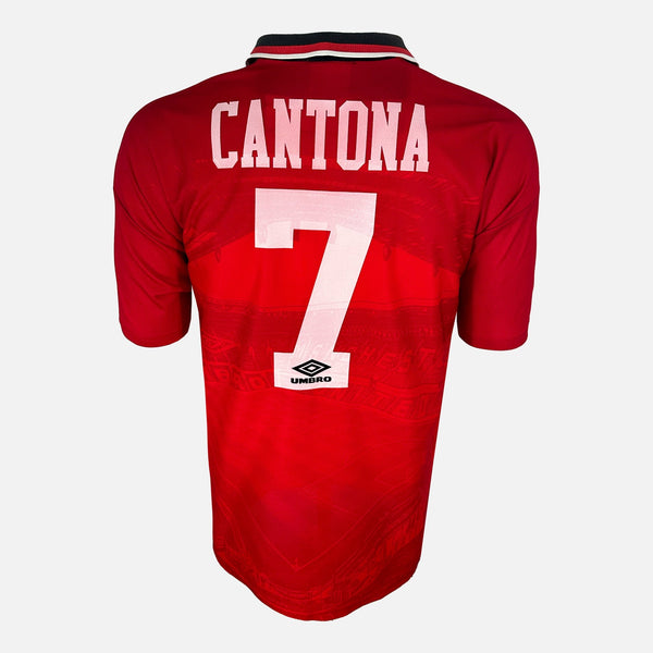 1994-96 Manchester United Home Shirt Cantona 7 [Excellent] L