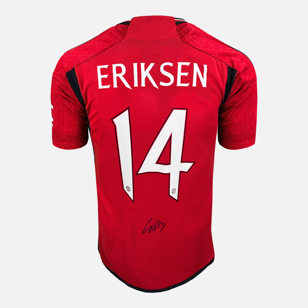 Christian Eriksen Signed Manchester United Shirt 2023-24 Home [14]