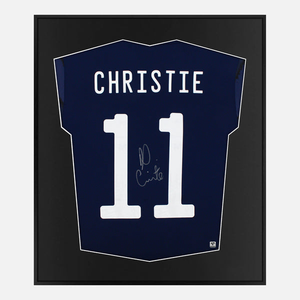 Framed Ryan Christie Signed Scotland Shirt 2020-21 Home [Mini]