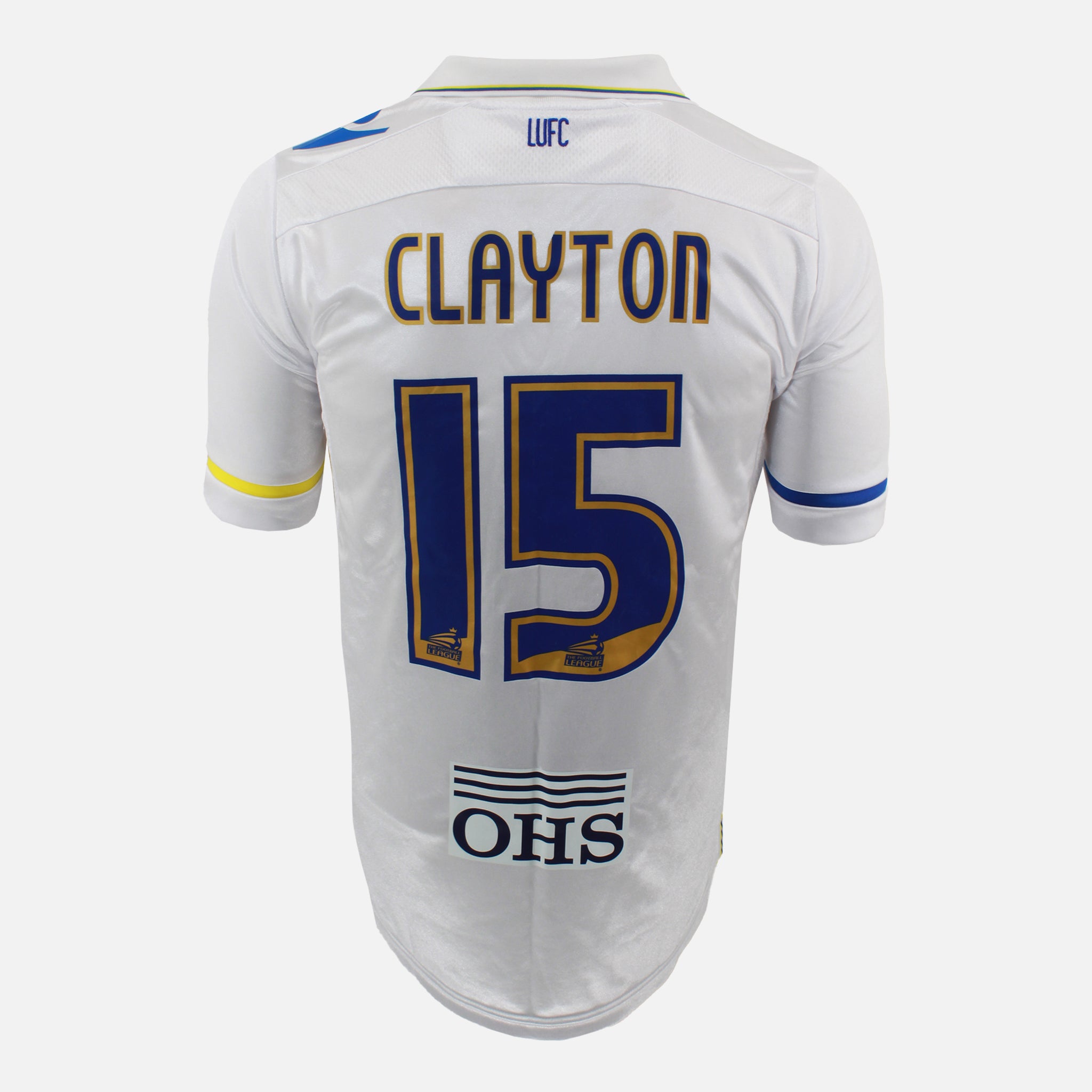 Leeds United 2011-12 Home Shirt Clayton 15 | Macron