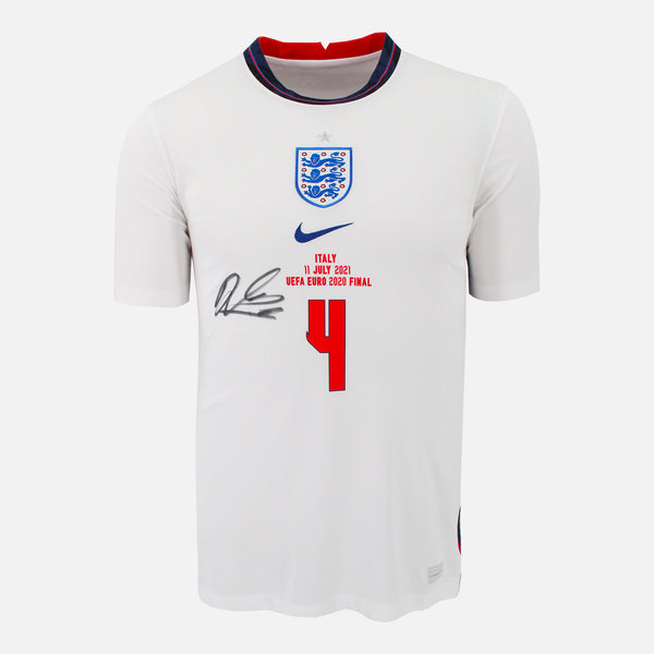 Declan Rice Signed England Shirt Euro 2020 Final vs Italy [4]