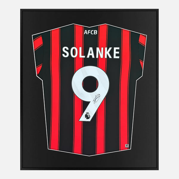 Framed Dominic Solanke Signed Bournemouth Shirt Home 2023-24 [Mini]