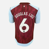 Framed Douglas Luiz Signed Aston Villa Shirt 2023-24 Home [Modern]
