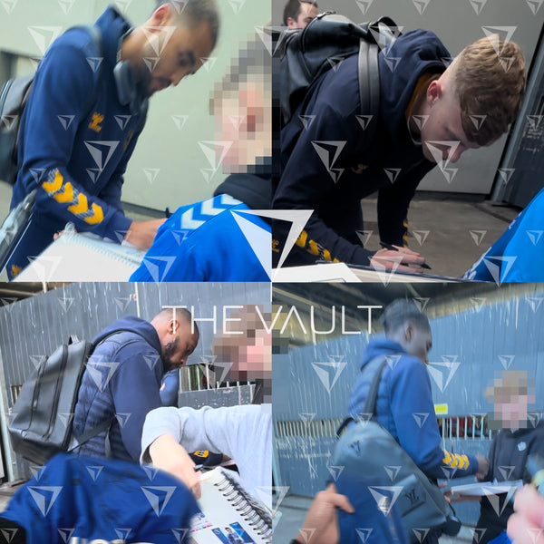 Squad Signed Everton Shirt 2023-24 Home [11 Autographs]