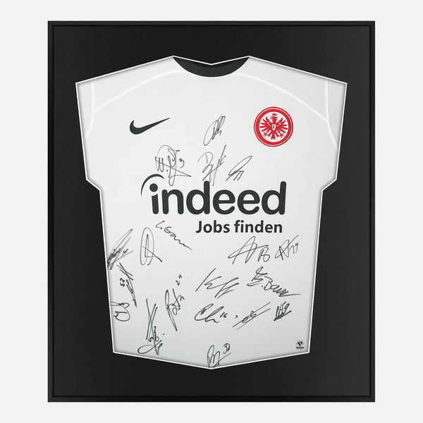 Framed Squad Signed Eintracht Frankfurt Shirt 2023-24 Third away [Mini]