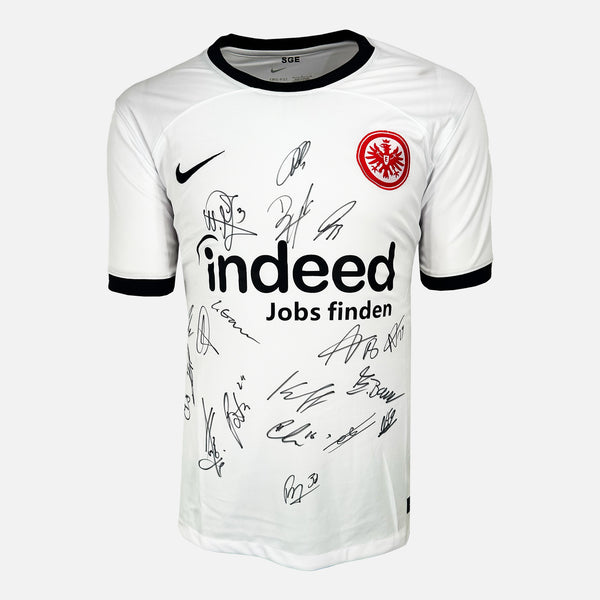 Squad Signed Eintracht Frankfurt Shirt 2023-24 Third away [19 Autographs]