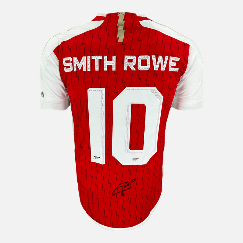 Framed Emile Smith Rowe Signed Arsenal Shirt 2023-24 Home Cup [Modern]