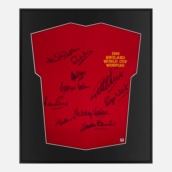 Framed Squad Signed England Shirt 1966 World Cup Winners [Mini]