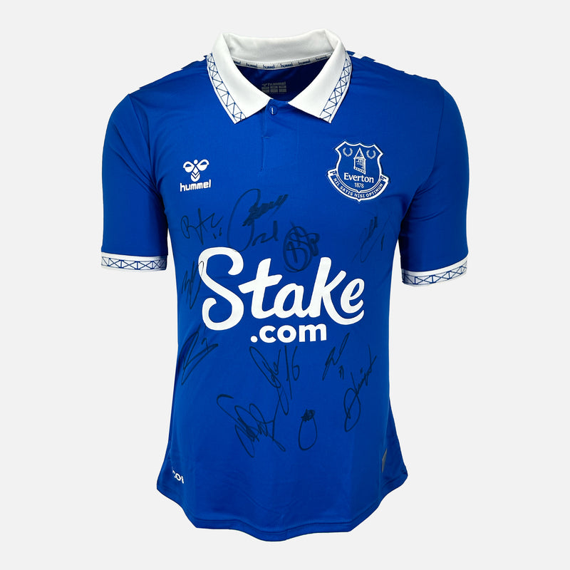 Framed Squad Signed Everton Shirt 2023-24 Home [Modern]