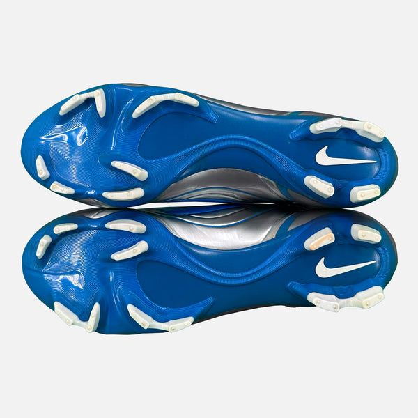 Nike Mercurial Vapor II Boots Silver/Blue R9 [Perfect] UK 8