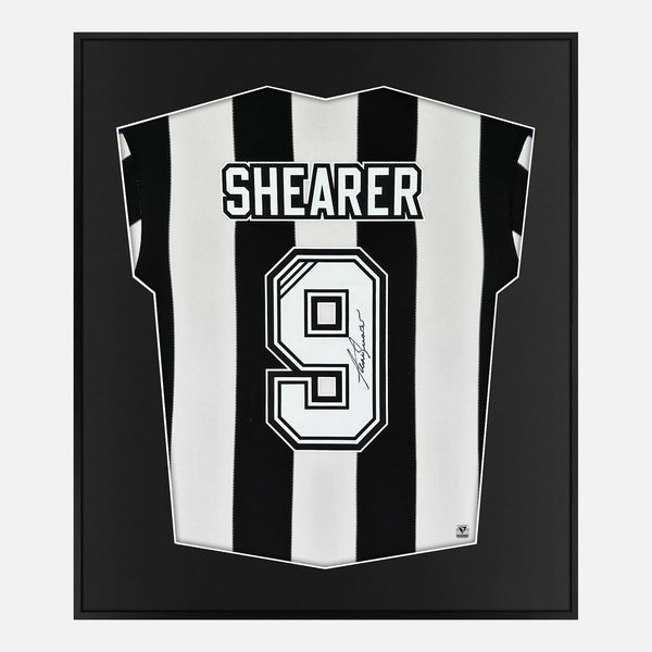 Framed Alan Shearer Signed Newcastle United Shirt 1995-97 Home [Mini]