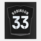 Framed Antonee Robinson Signed Fulham Shirt 2023-24 Third away [Mini]