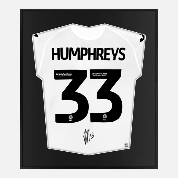 Framed Bashir Humphreys Signed Swansea City Shirt Home [Mini]