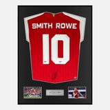 Framed Emile Smith Rowe Signed Arsenal Shirt 2023-24 Home Cup [Modern]