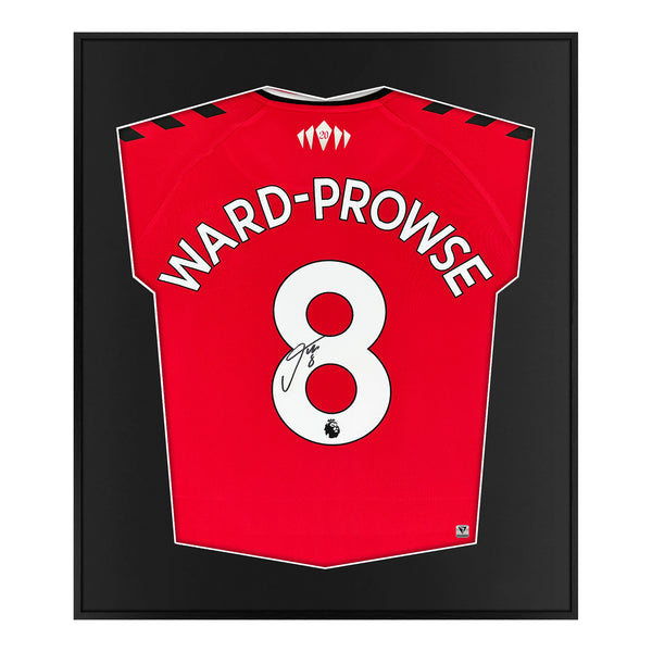 Framed James Ward-Prowse Signed Southampton Shirt 2021-22 Home [Mini]