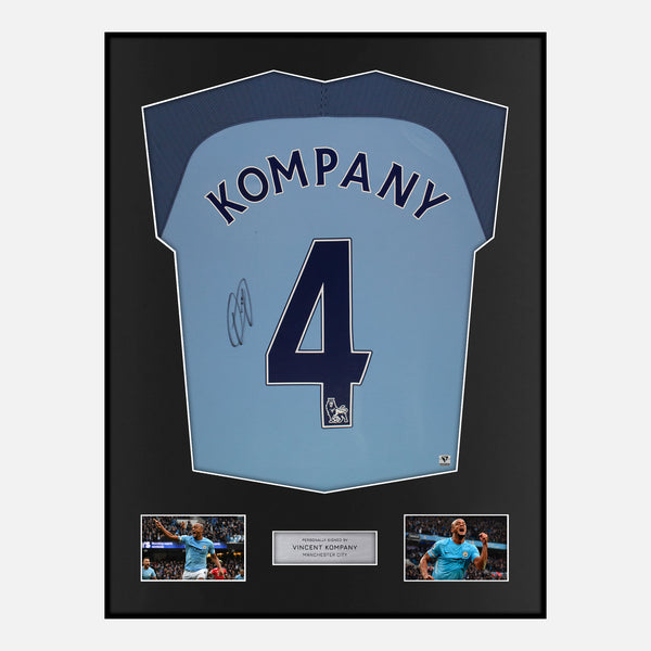 Framed Kompany Manchester City Shirt