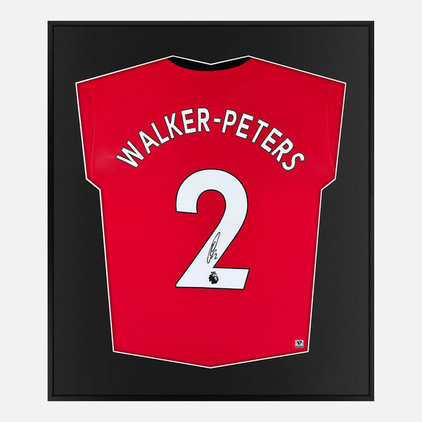 Framed Kyle Walker-Peters Signed Southampton Shirt 2020-21 Home [Mini]