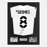 Framed Matt Grimes Signed Swansea City Shirt 2022-23 Home [Modern]