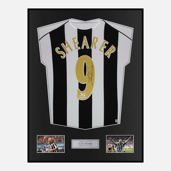 Framed Shearer Signed Newcastle United Shirt