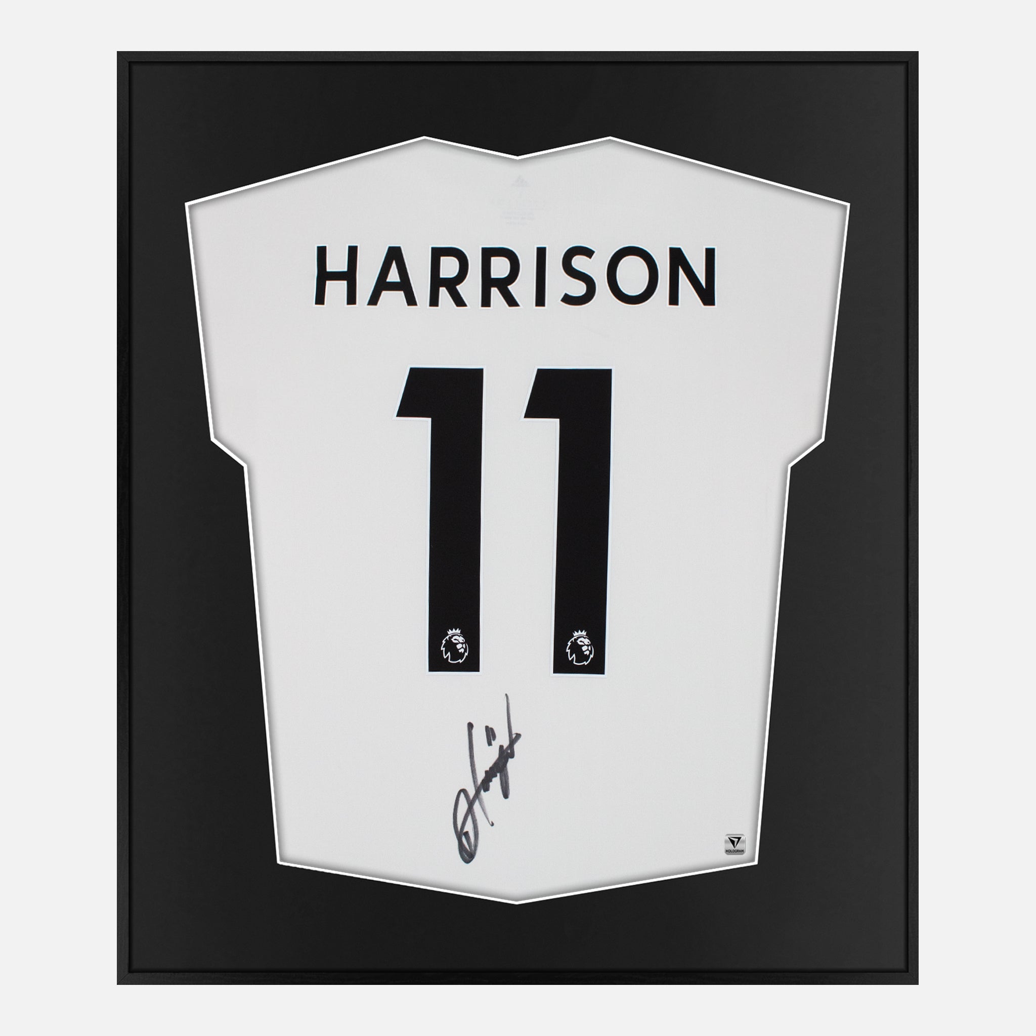 Framed Jack Harrison Signed Leeds United Shirt 202223 Home [Mini