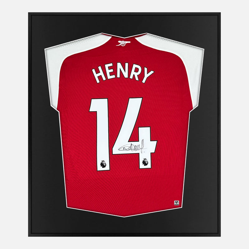 Framed Thierry Henry Signed Arsenal Shirt Home [Mini]