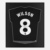 Framed Harry Wilson Signed Fulham Shirt 2023-24 Third away [Mini]