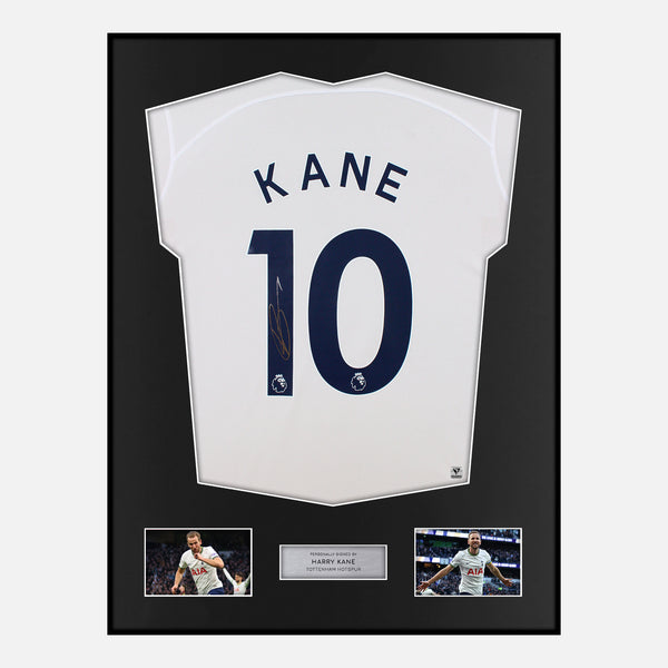 Framed Harry Kane Signed Tottenham Hotspur Shirt Home 2022-23 [Modern]