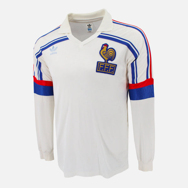 1986-89 France Away Shirt long sleeve [Excellent] M