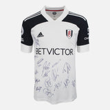 Squad Signed Fulham Shirt 2020-21 Home