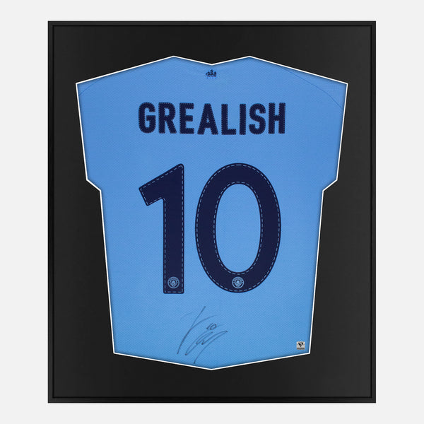 Grealish Signed Manchester City Shirt