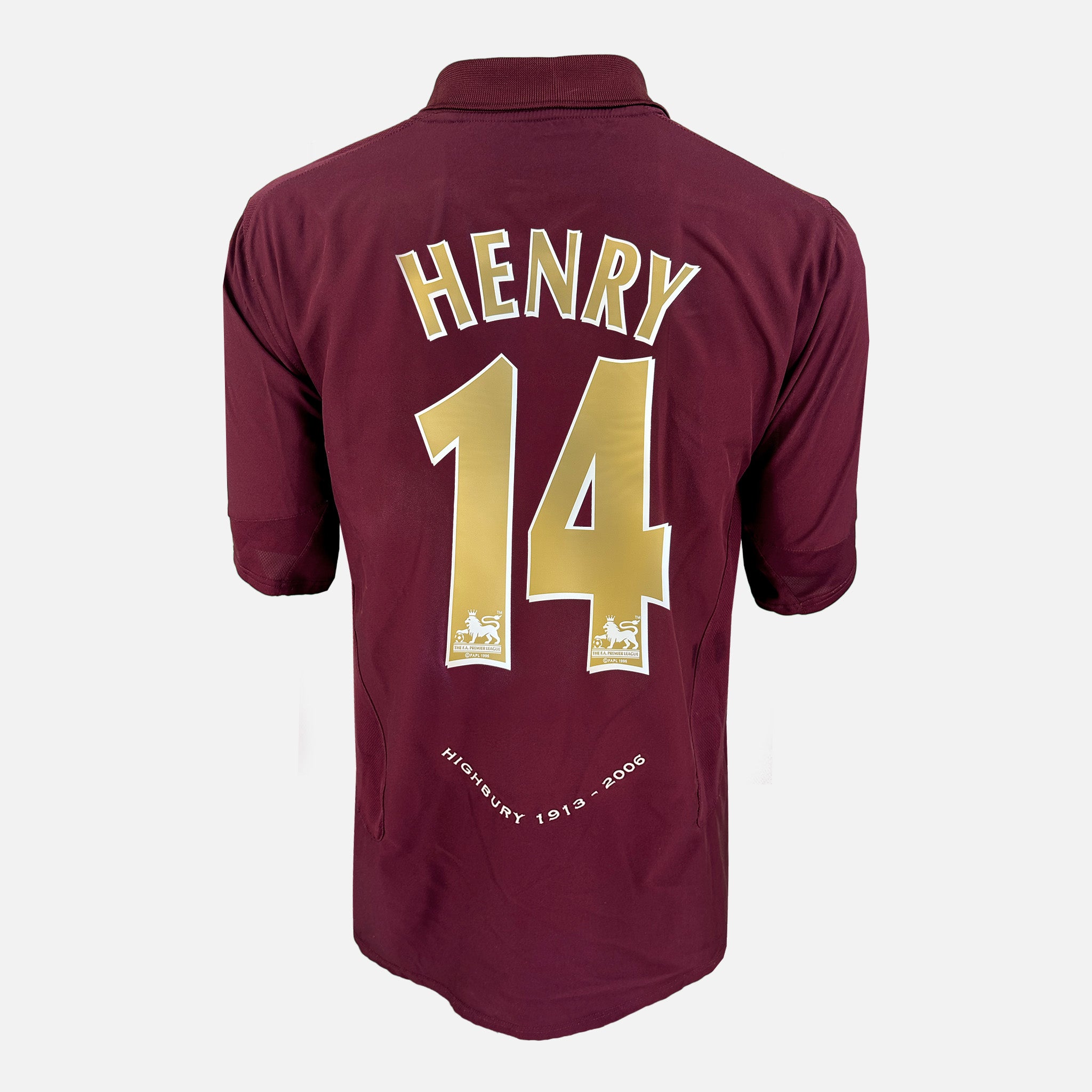 2005 06 Arsenal Home Shirt Henry 14 Highbury Final Game Perfect L