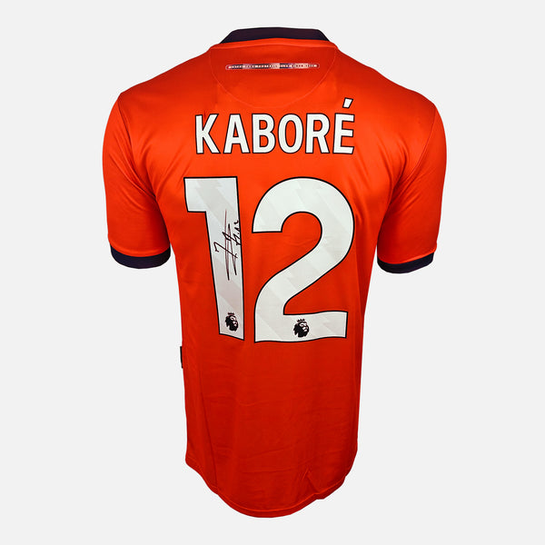 Issa Kabore Signed Luton Town Shirt 2023-24 Home [12]