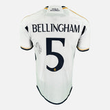 Framed Jude Bellingham Signed Real Madrid Shirt 2023-24 Home [Modern]
