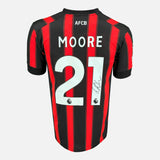 Framed Kieffer Moore Signed Bournemouth Shirt Home 2023-24 [Modern]