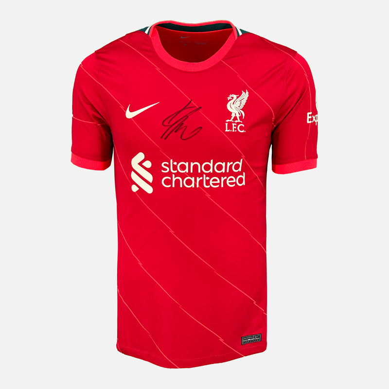 Framed Jurgen Klopp Signed Liverpool Shirt 2021-22 Home [Mini]