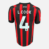 Framed Lewis Cook Signed Bournemouth Shirt Home 2023-24 [Mini]