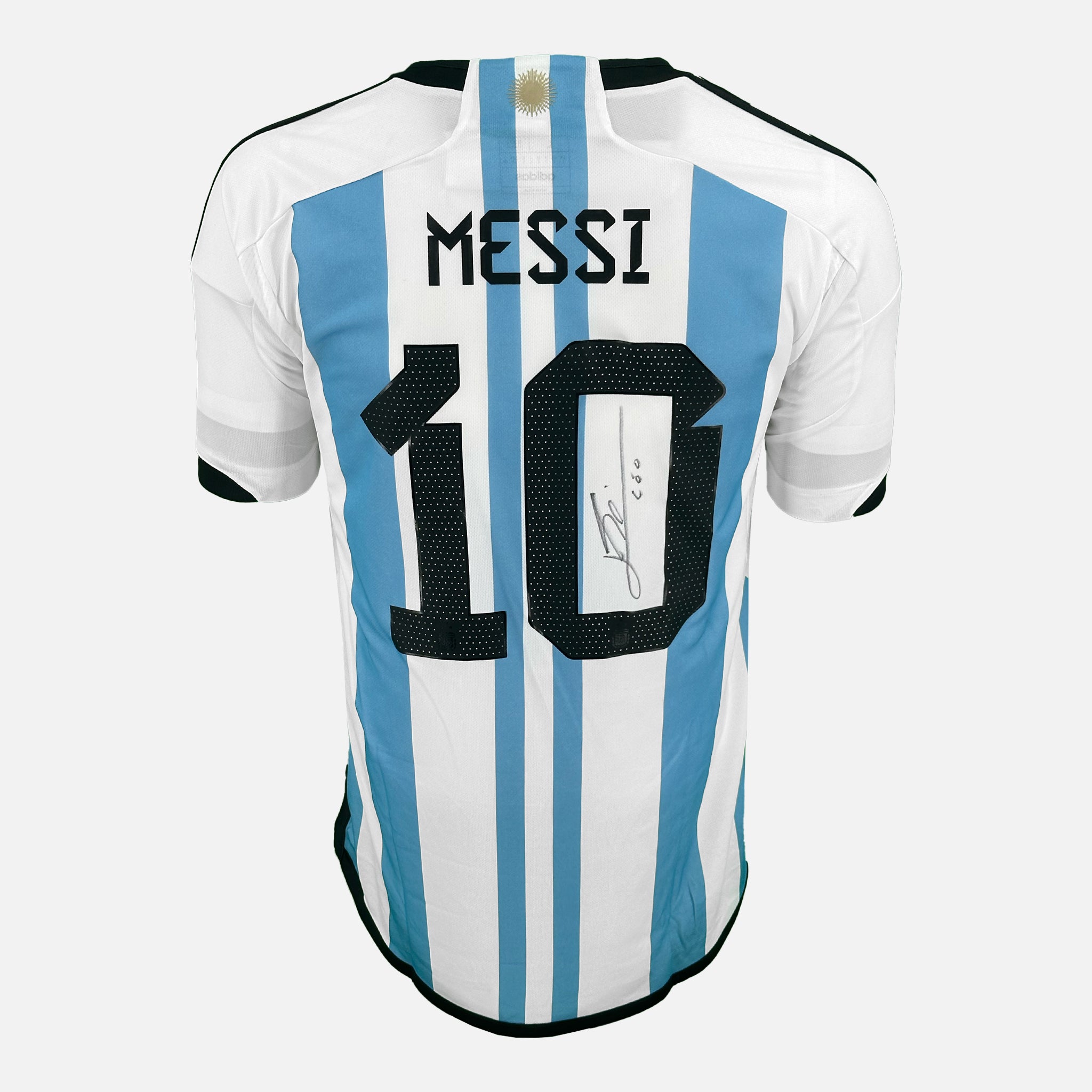 Lionel Messi Signed Argentina Shirt 2022 World Cup Qatar [10] – The Vault