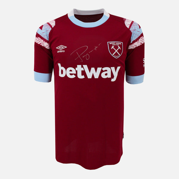 Danny Ings Signed West Ham United Shirt 2022-23 Home [Front]