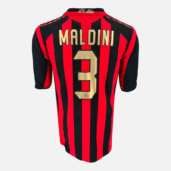 2005-06 AC Milan Home Shirt Maldini 3 [Perfect] XL